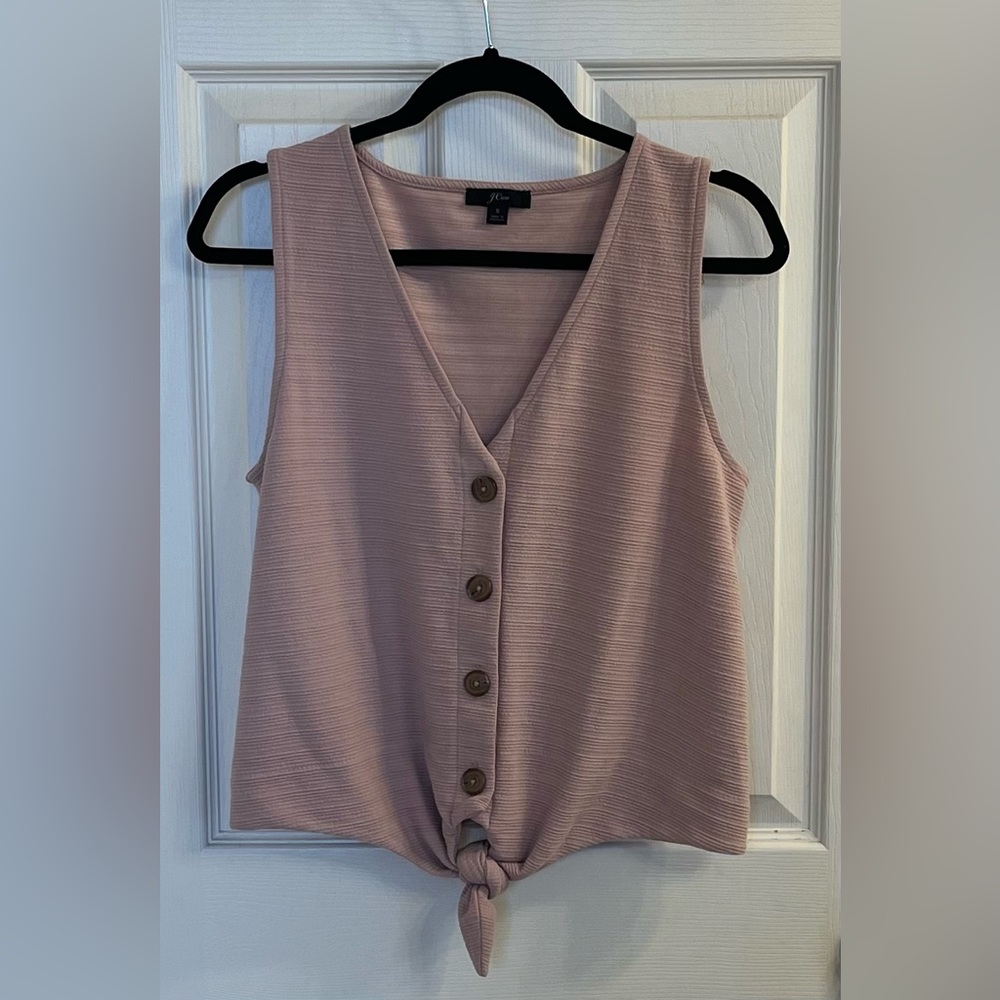 J Crew Women’s Button Tank Top with Tie-waist - S